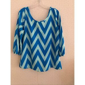 Chevron print blouse